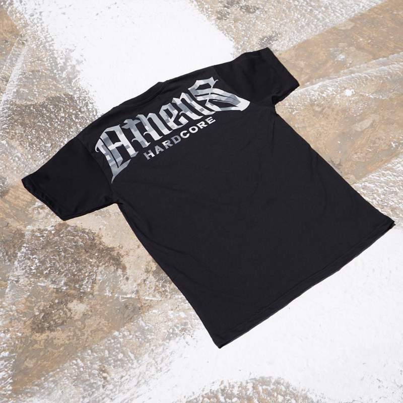 Athens Hardcore digit camo tshirt - black
